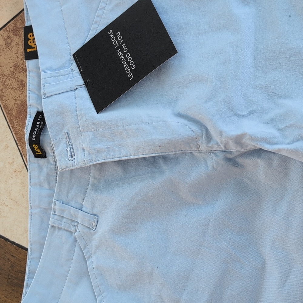 Lee Sky Blue Casual Shorts - Picture 2 of 3